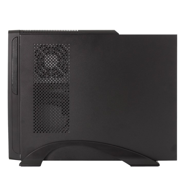 Caja Microatx Slim Unyka Matx Uk2010 Permite Posicion Horizontal O Vertical Color Negro Con Fuente Sfx 450w