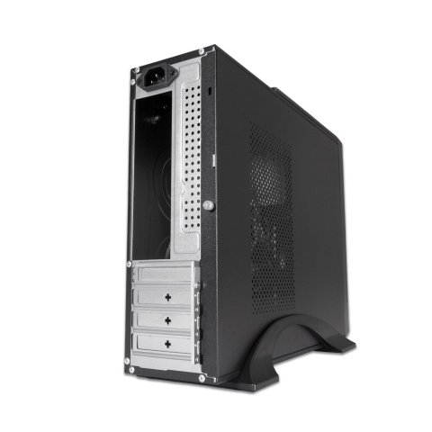 Caja Microatx Slim Coolbox T310 1x 3.5″ 1x2.5″ 1x5,25" Gpu 225max Low Profile  Fuente 300bz Negro
R Negro