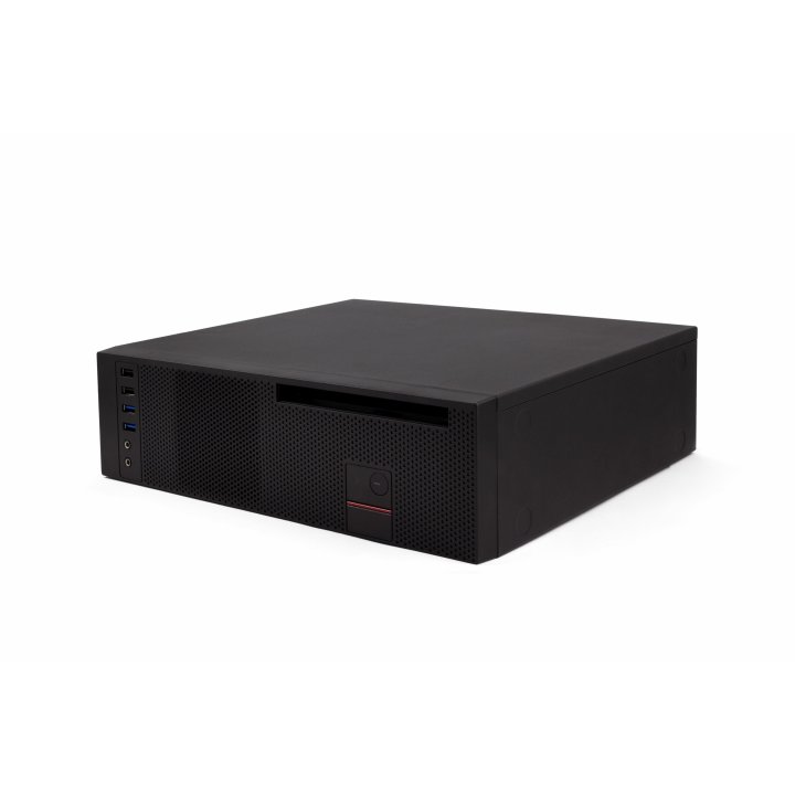 Caja Microatx Slim Coolbox T360 Black Integra Fuente Tfx 80plus Bronze Posicion Vertical Y Horizontal