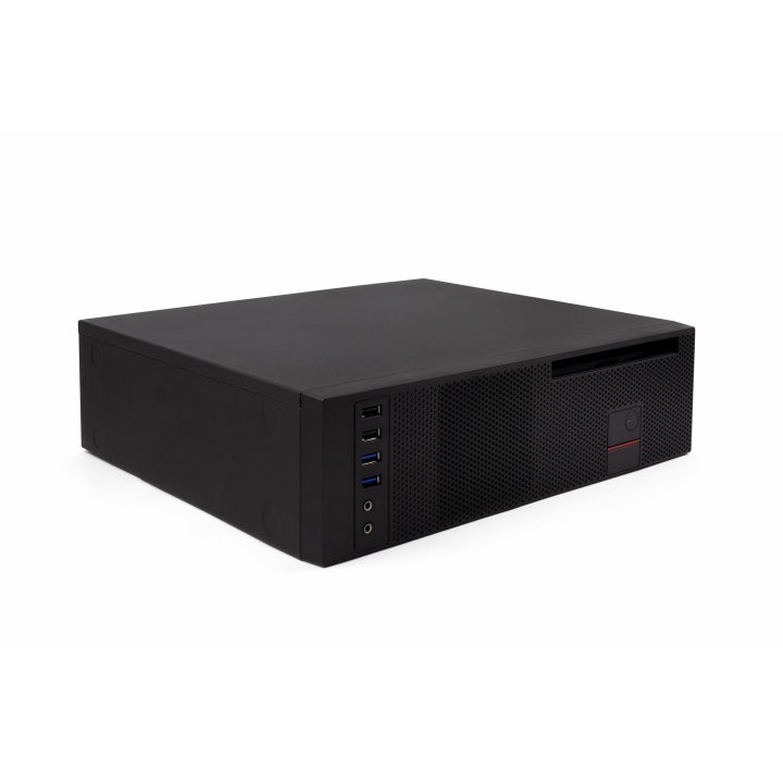 Caja Microatx Slim Coolbox T360 Black Integra Fuente Tfx 80plus Bronze Posicion Vertical Y Horizontal