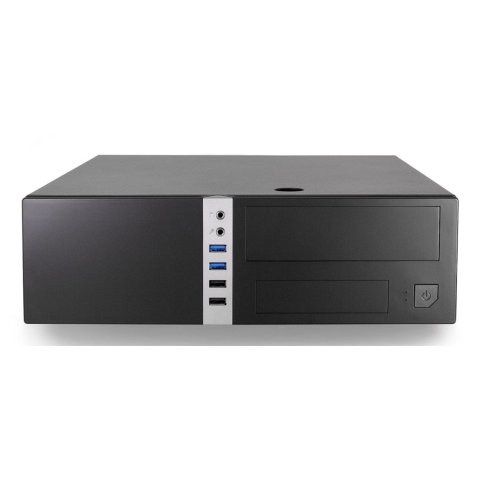 Caja Microatx Slim T450  Coolbox Cajcoot450s-bz Negra Con Fuente 300 Tbz Integrada