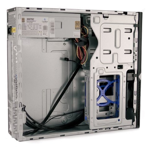 Caja Microatx Slim T450  Coolbox Cajcoot450s-bz Negra Con Fuente 300 Tbz Integrada