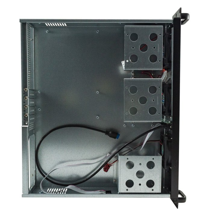 Caja Rack 19" 2u Unykach Uk2129 Rejilla Frontal Con Filtro Antipolvo Usb 2.0 Y 3.0