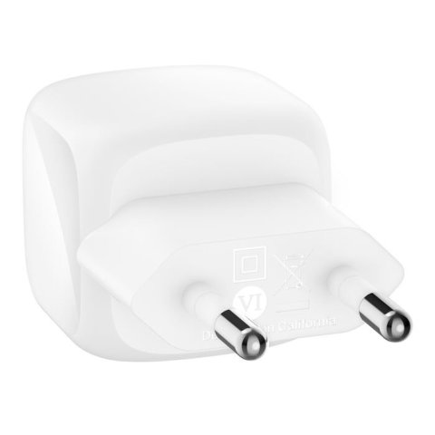 Cargador De Pared Belkin Wca008kq1mwh-b6 Boost Charge Usb-c 30w Blanco Cable 1m Usb-c 