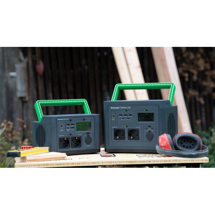 Estacion De Energia Portatil Apc Pps330-gr Offgrid 330 332wh 531w Entrada Cc 2xac Usb Carga Inalambrica Lcd