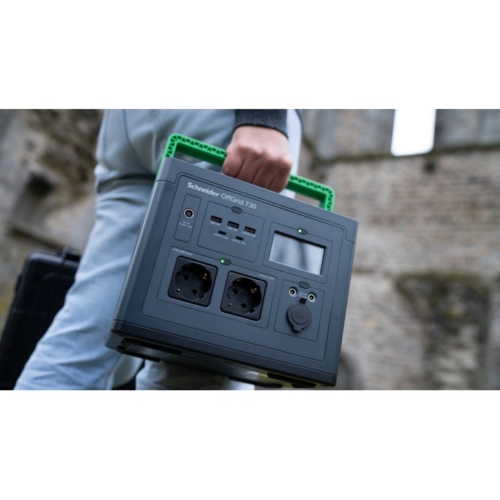 Estacion De Energia Portatil Apc Pps330-gr Offgrid 330 332wh 531w Entrada Cc 2xac Usb Carga Inalambrica Lcd