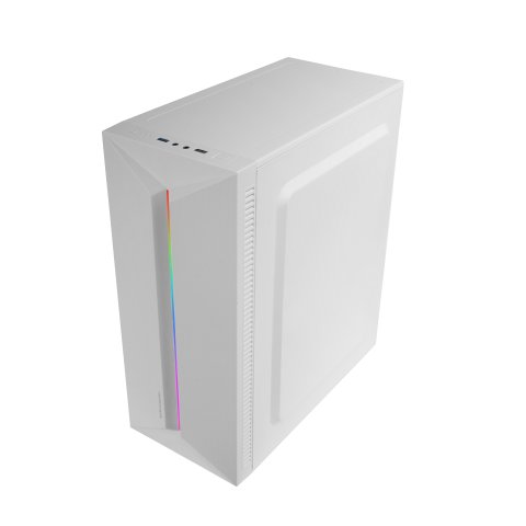 Caja Atx Semitorre Gaming Mars Gaming Mcblaze Cristal Templado Gpu 300mm 1x3.5 3x2.5 Blanco