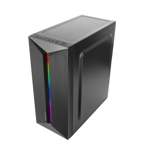 Caja Atx Semitorre Gaming Mars Gaming Mcblaze Cristal Templado Gpu 300mm 1x3.5 3x2.5 Negro