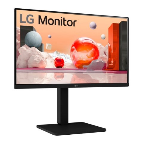 Monitor 24" Hdmi Vga Dp Lg 24ba560-b Fhd Ips Regulable En Altura Multimedia Color Negro