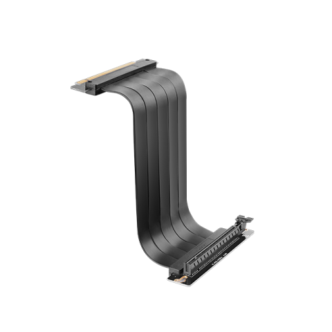 Cable Riser Pcie 4.0 Mars Gaming Mcapcie40  X16 Flexible Negro Conector 90º
