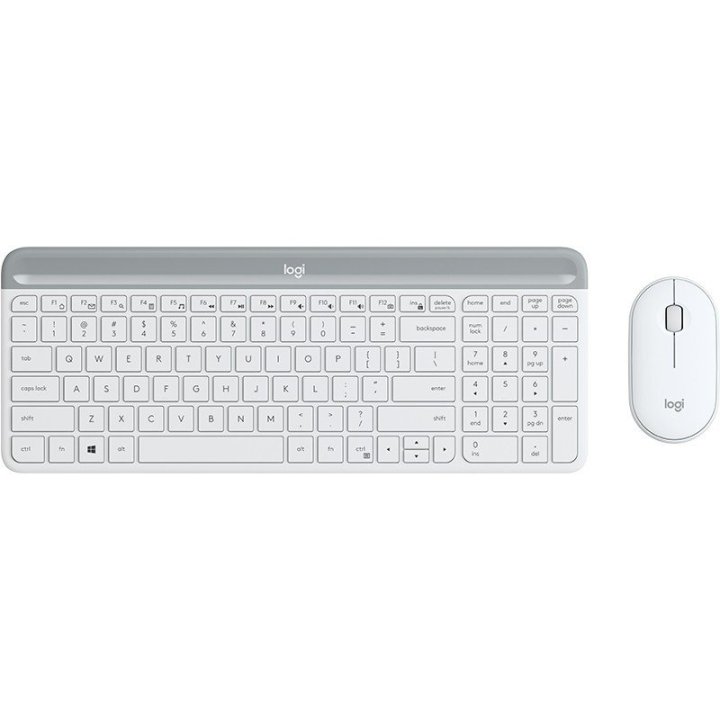 Teclado Y Mouse Logitech Wireless Mk470 Slim White P/n: 920-009199