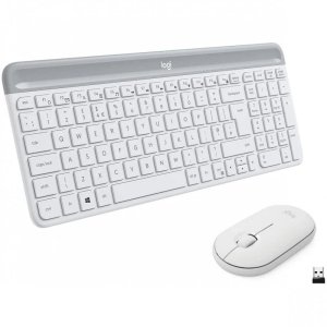 Teclado Y Mouse Logitech Wireless Mk470 Slim White P/n:... 2