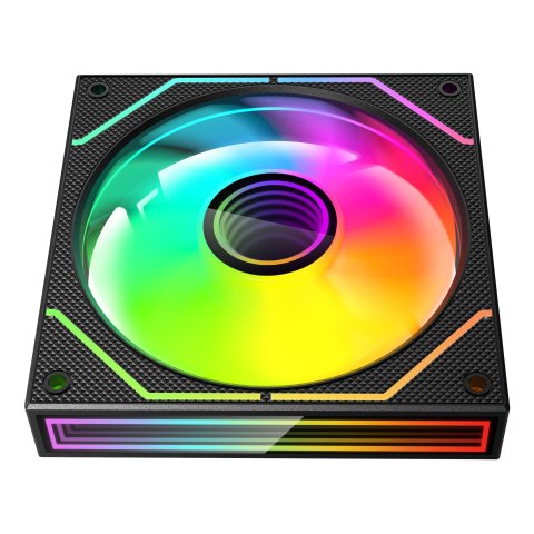 Kit 2xventilador Interno Argb Mars Gaming Mf3dprox2r Negro 120mm Argb 360º Pwm Aspas Invertidas