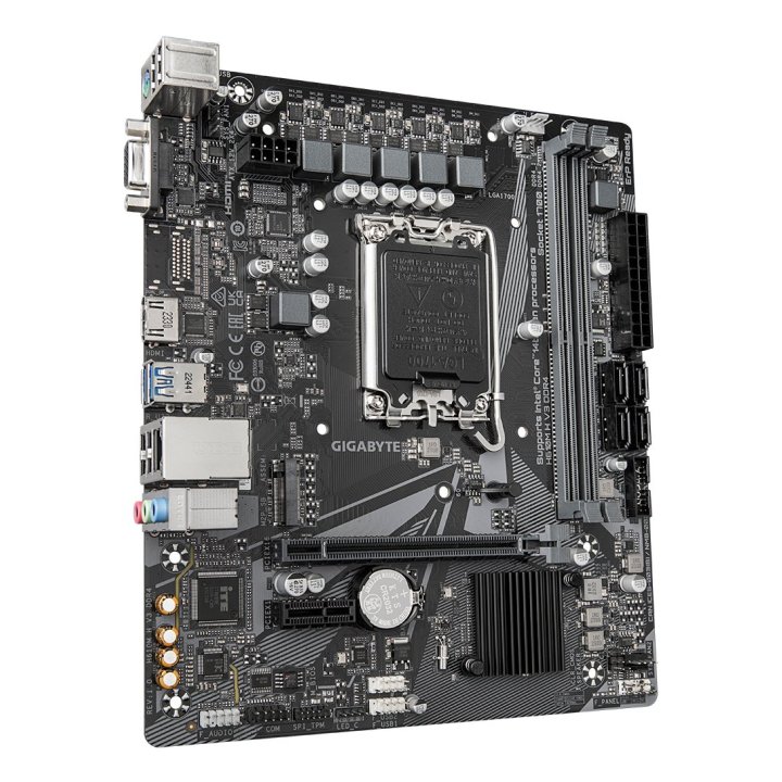Pb Gigabyte H610m H V3 Ddr4 M-atx Skt 1700 Intel Gen 12 13 14 2xddr4 3200mhz Hdmi Vga Usb3,2 1xm.2