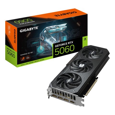 Vga Gigabyte Geforce Rtx 5060 Gaming Oc 8gb Gddr7 3xdp 1xhdmi 2595mhz Cuda 3840 128bit 
