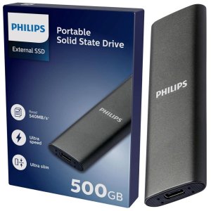 Disco M.2 Externo Philips 500gb Usb-c/usb3.0 540mb/s... 2