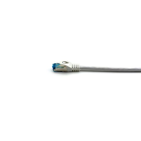 Latiguillo Apantallado S ftp Categoria 6a  Conector Angulo Recto Libre Halogenos 3m Color Blanco