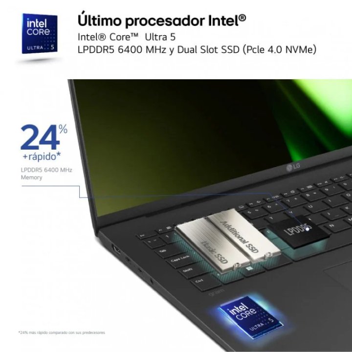 Portatil Lg Gram 14 Ultra 7-155h 14" 1920x1200...