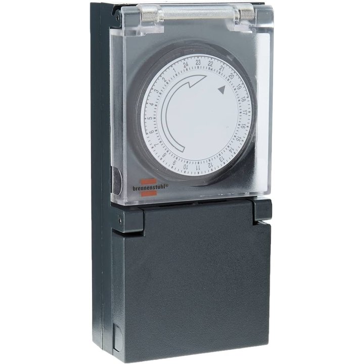 Temporizador De Exterior Mz-44 Mecanico 24 Horas Con Protecion Ip 44