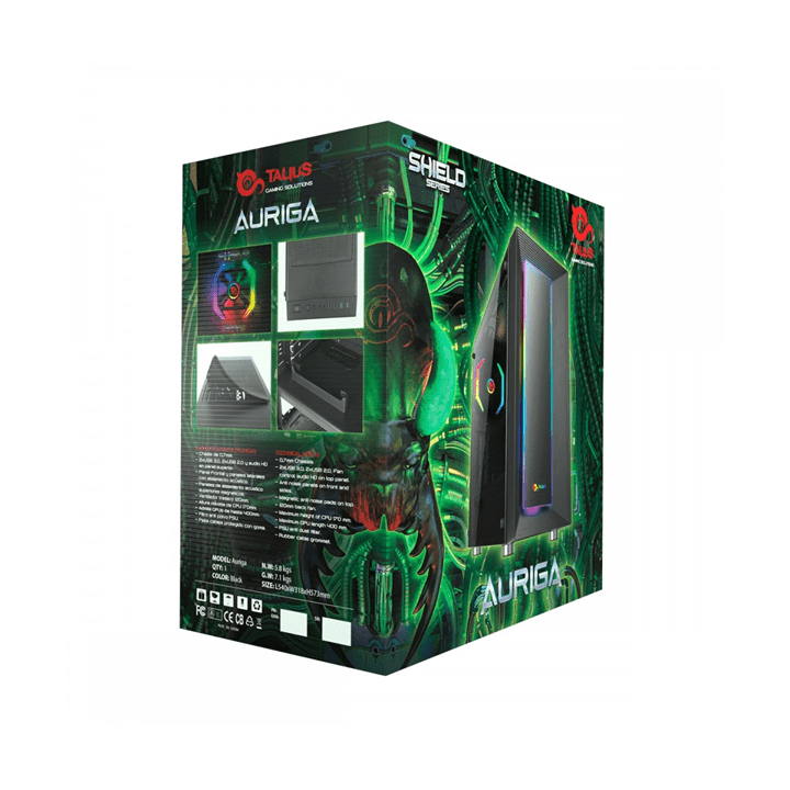 Caja Atx Talius Auriga Cristal Templado 3.0