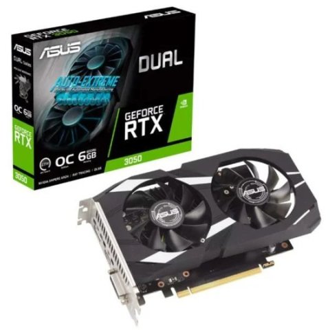 Vga Asus Dual Rtx 3050 6gb Gddr6 1xdisplayport 1.4a 1xhdmi 2.1a Dual Fan Cuda 2304 96bit 90yv0k60-m0na00