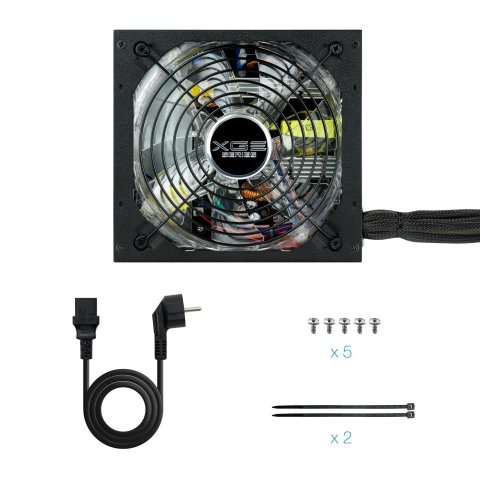 Fuente De Alimentacion Gaming Tooq 700w 80+ Bronze Atx12v V2.31 Apfc 82+ Led On off