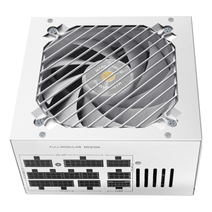 Fuente De Alimentacion Mars Gaming 1000w Modular Atx 3.1 80+ Gold 140mm Silent Negro 12v 2x6 Cable No Incluido