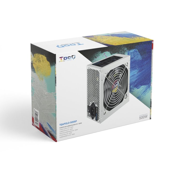 Fuente De Alimentacion Tooq Tqapolo-500sp 500w Fan 12cm 4 Sata 2 Molex 1 Pcie 6pines Interruptor Destinada A Reparaciones