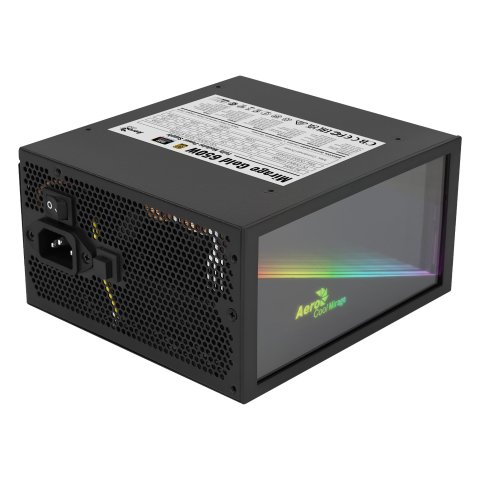 Fuente Alimentacion Aerocool Mirage 650w Modular Certificado 80 Plus Gold Pfc Activo, Vent. 12x12cm Ultra Silencioso Haswell 