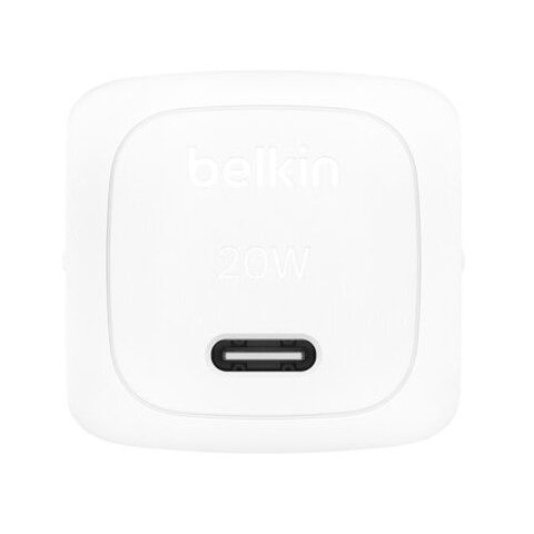 Cargador De Pared Belkin Wca009kqwh Boost Charge Usb-c 20w Blanco 