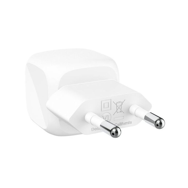 Cargador De Pared Belkin Wca009kqwh Boost Charge Usb-c 20w Blanco 