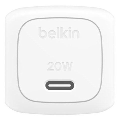 Cargador De Pared Belkin Wca009kqwh Boost Charge Usb-c 20w Blanco 