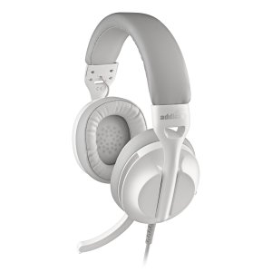 Headset Usb-c Ngs Vox805 Usb-c Control De Volumen 2m Microfono Regulable Adaptador Usb-a Blanco
