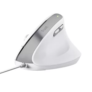 Mouse Trust Ergo Bayo Ii 25144 Dpi Ajustable 800-2400ppp 6 Botones Cable 150cm Blanco