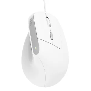 Mouse Trust Ergo Bayo Ii 25144 Dpi Ajustable 800-2400ppp 6 Botones Cable 150cm Blanco 2