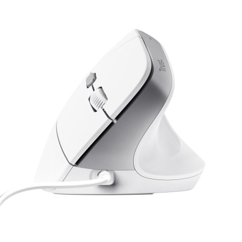 Mouse Trust Ergo Bayo Ii 25144 Dpi Ajustable 800-2400ppp 6 Botones Cable 150cm Blanco