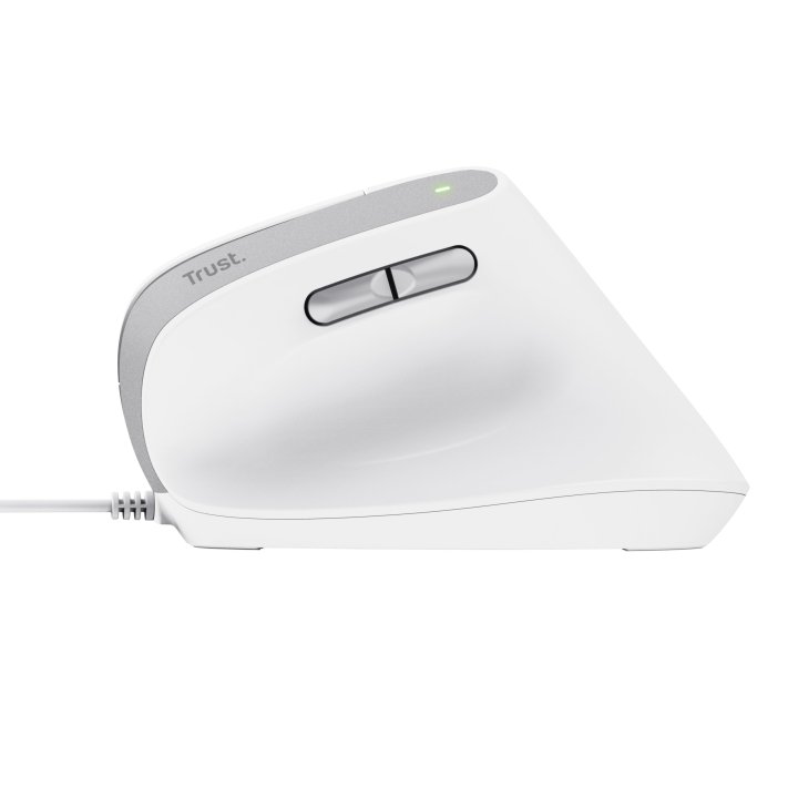 Mouse Trust Ergo Bayo Ii 25144 Dpi Ajustable 800-2400ppp 6 Botones Cable 150cm Blanco