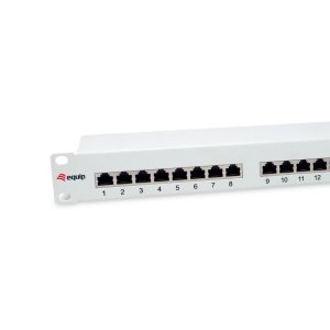 Patch Panel 24 Puertos Categoria 6 Apantallado Color Gris Claro 2
