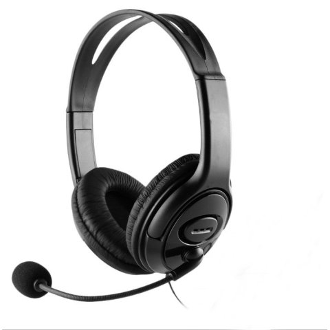 Headset Usb Coolbox Coolchat U1 Conexion Por Usb Cable 2m Microfono Flxible Ajustable Con Silenciador