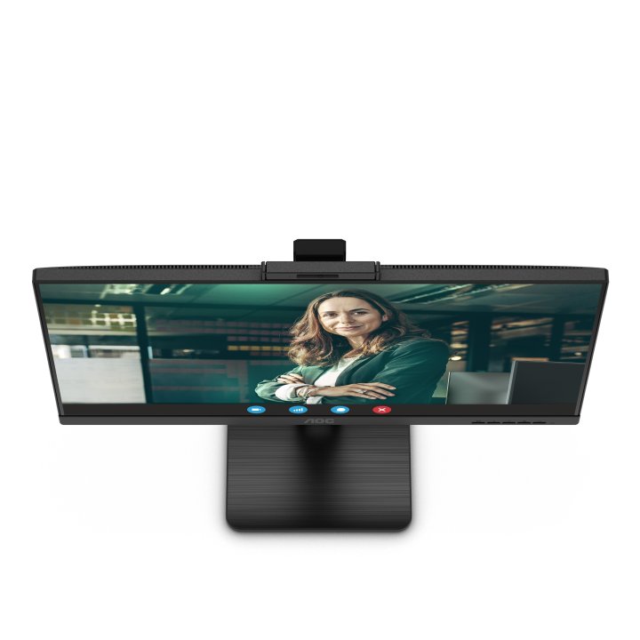 Monitor 24" Dp Hdmi Aoc 24p3qw Ips Fhd 1ms 75hz 2x5w Webcam Hub Usb Vesa 100x100 Negro