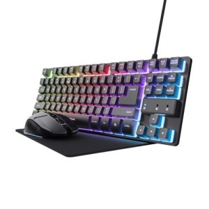 Teclado Mouse Y Alfombrilla Trust Gaming Gxt 794 Rgb...