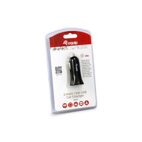 Cargador De Coche Equip 5v 2xusb  12 24v 12w