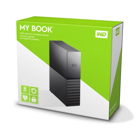 Disco Duro Externo Wester Digital My Book 8tb Wdbbgb0080hbk-eesn