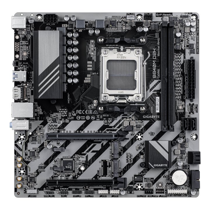 Pb Gigabyte B840m D2h M-atx Skt Am5 2xddr5 5600mhz Hdmi Lan M.2