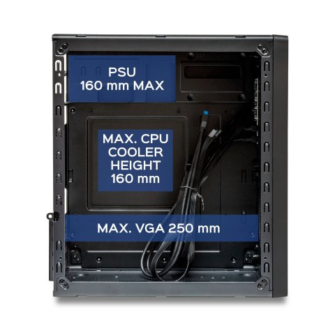 Caja Numen 300 Pro Micro Atx Sobremesa Y o Vertical Black - Sin Fuente - 2*usb 3.0 + 2*usb 2.0
