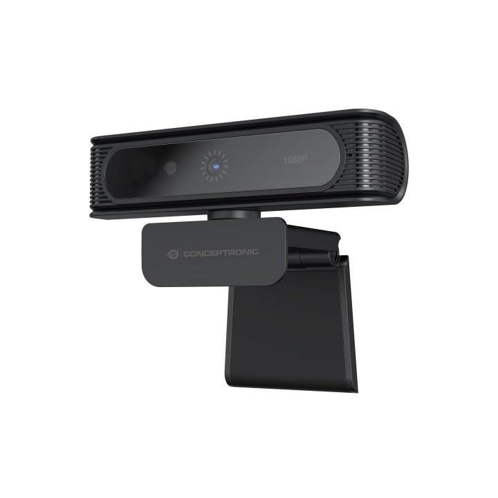 Webcam Fhd Conceptronic Amdis 1080p Usb Reconocimiento Facial Windows Hello 30fps Angulo Vision 80º