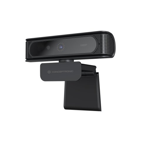 Webcam Fhd Conceptronic Amdis 1080p Usb Reconocimiento Facial Windows Hello 30fps Angulo Vision 80º