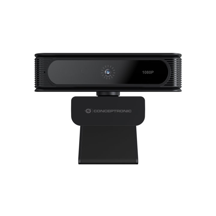 Webcam Fhd Conceptronic Amdis 1080p Usb Reconocimiento Facial Windows Hello 30fps Angulo Vision 80º