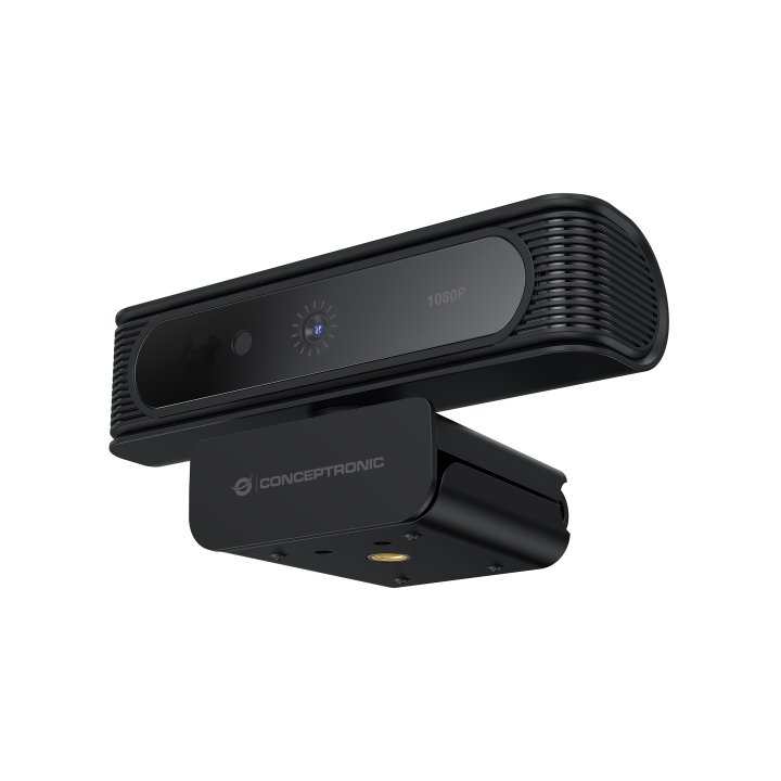 Webcam Fhd Conceptronic Amdis 1080p Usb Reconocimiento Facial Windows Hello 30fps Angulo Vision 80º