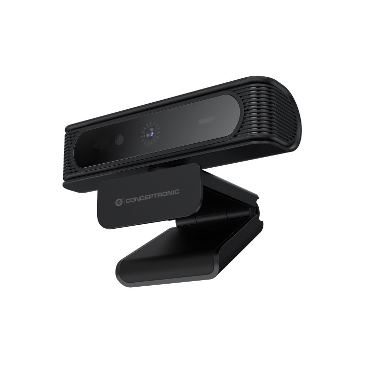 Webcam Fhd Conceptronic Amdis 1080p Usb Reconocimiento Facial Windows Hello 30fps Angulo Vision 80º